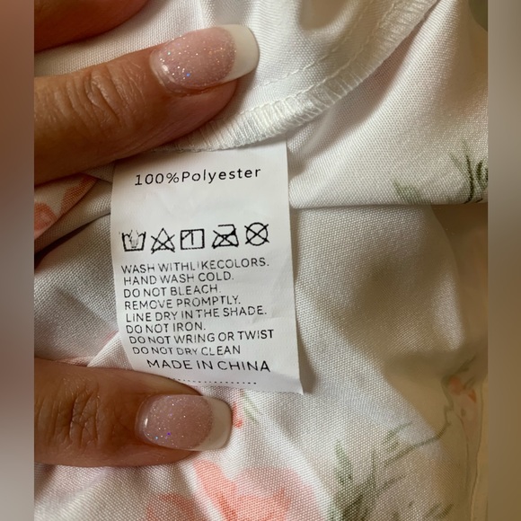 Beautiful, vintage, floral, print blouse size X large - Picture 11 of 13